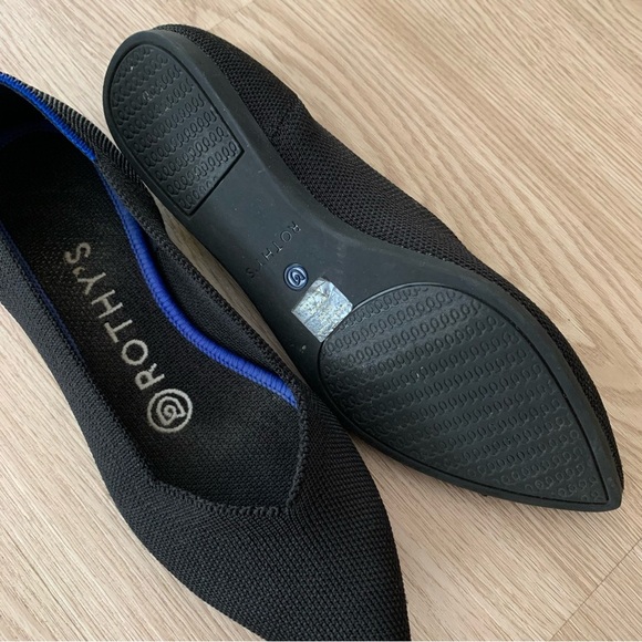 Rothy’s the point pointed toe slip on ballet flat woven shoes - Picture 9 of 9